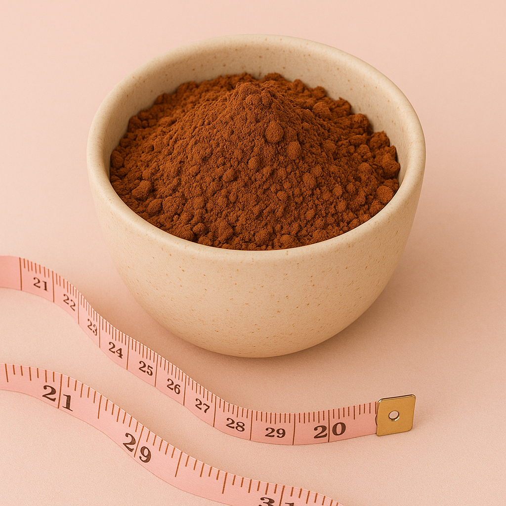 Verbrandt cacao buikvet?