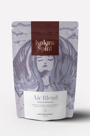 Organic Cocoa Blend with peppermind front packaging
